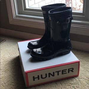 Short Black Hunter Boots